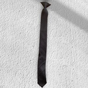 Black polyester tie